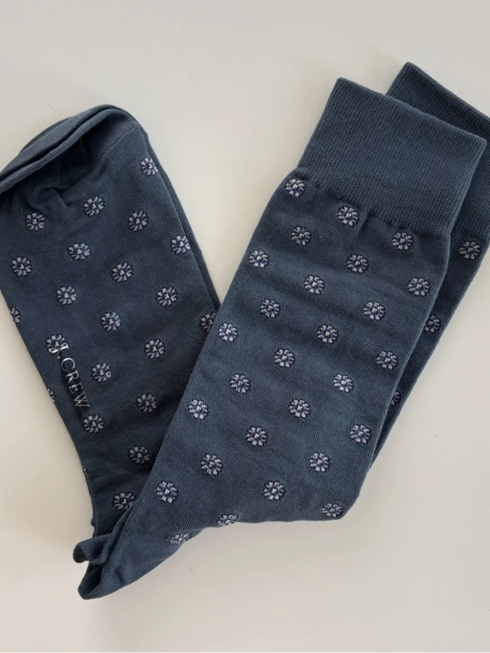 J. Crew Flower Critter Socks Navy Blue